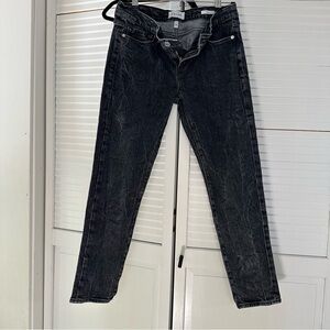 Frame La Garçon Grey Acid Wash Jeans